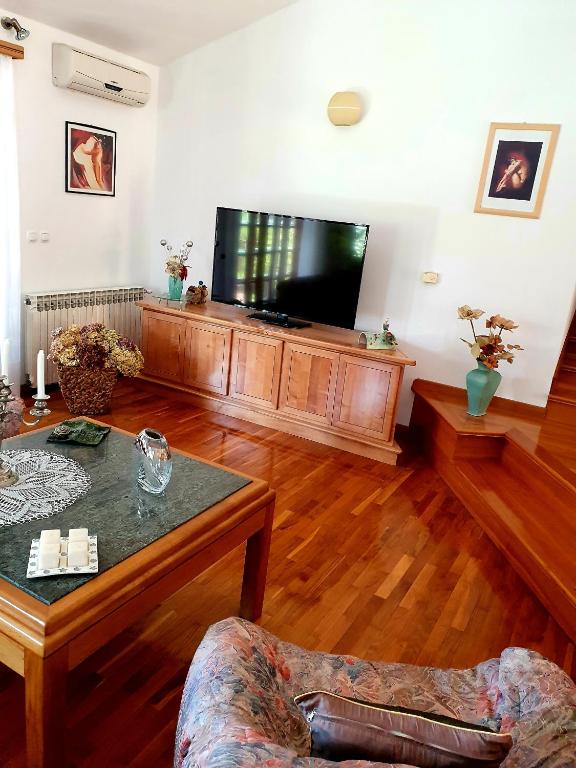 TV a/nebo společenská místnost v ubytování Lux D'Or Apartment