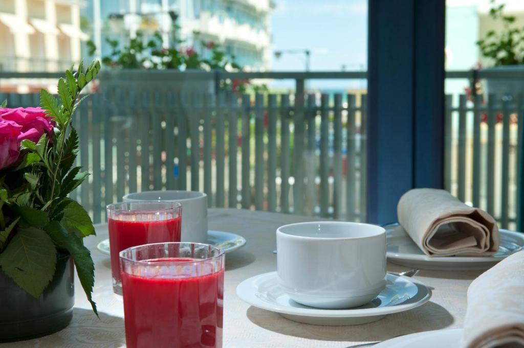 Balkón nebo terasa v ubytování Hotel Gabbiano