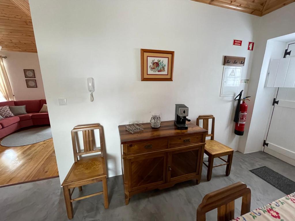 Posezení v ubytování Casa do Avô José Alves