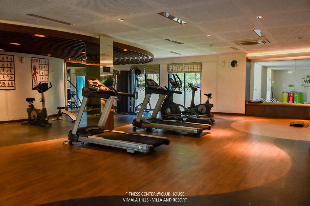Fitness centrum a/nebo fitness zařízení v ubytování Vimala Hills Villa & Resort