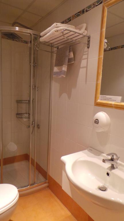 Koupelna v ubytování Seven Stars