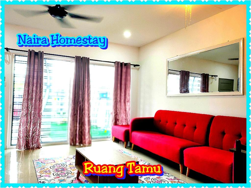 Posezení v ubytování Naira Homestay Kota Bharu ,Wakaf Che Yeh 4 Bilik 3 Aircond