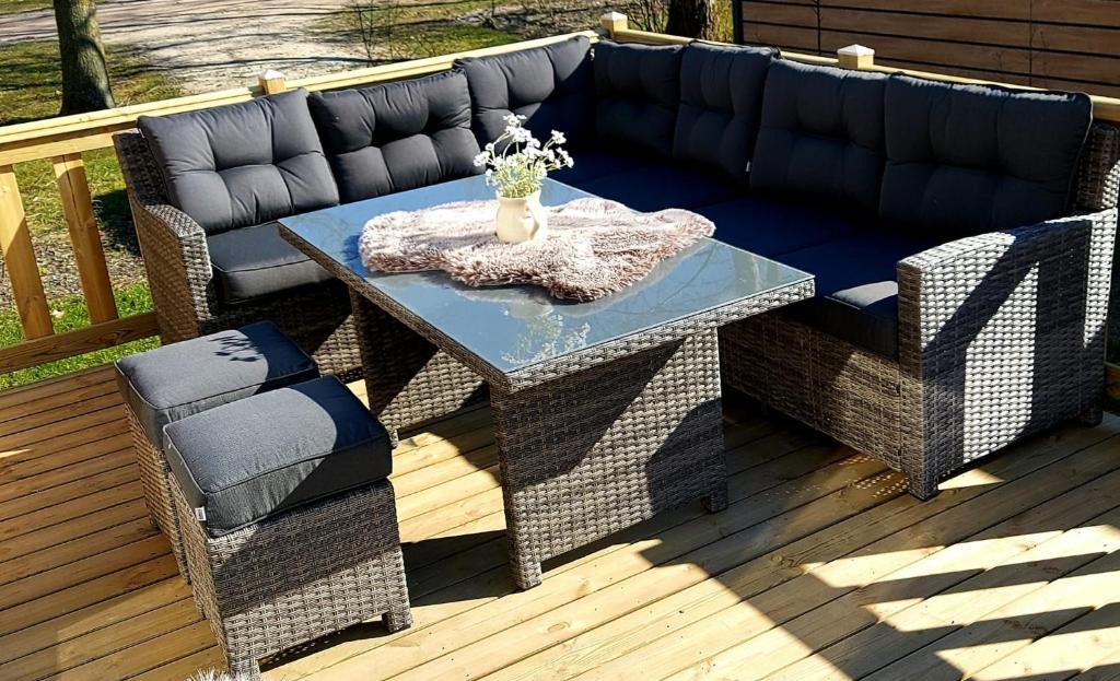 Posezení v ubytování Luxe Chalet Lauwersoog