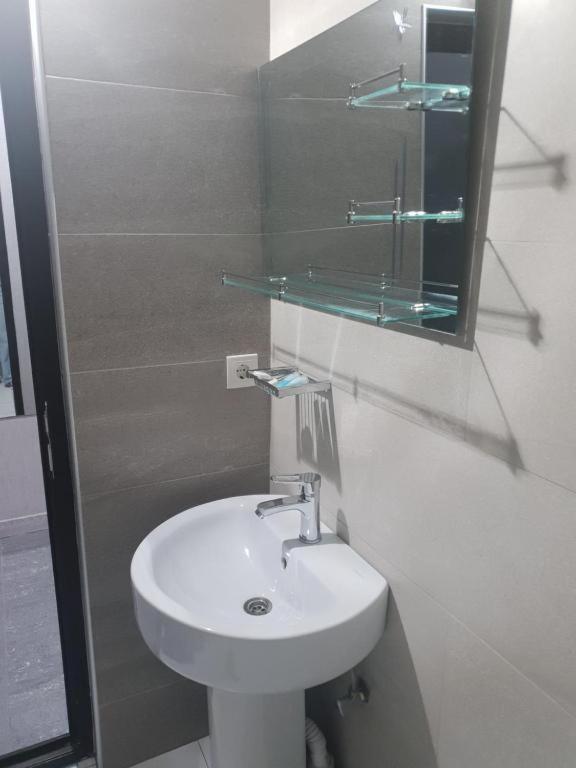 Koupelna v ubytování Hotel Ragnar