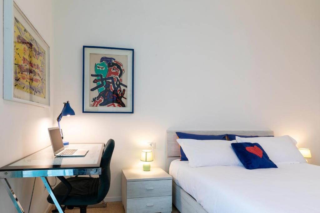 Posteľ alebo postele v izbe v ubytovaní BICOCCA HOME - 2 Bedrooms