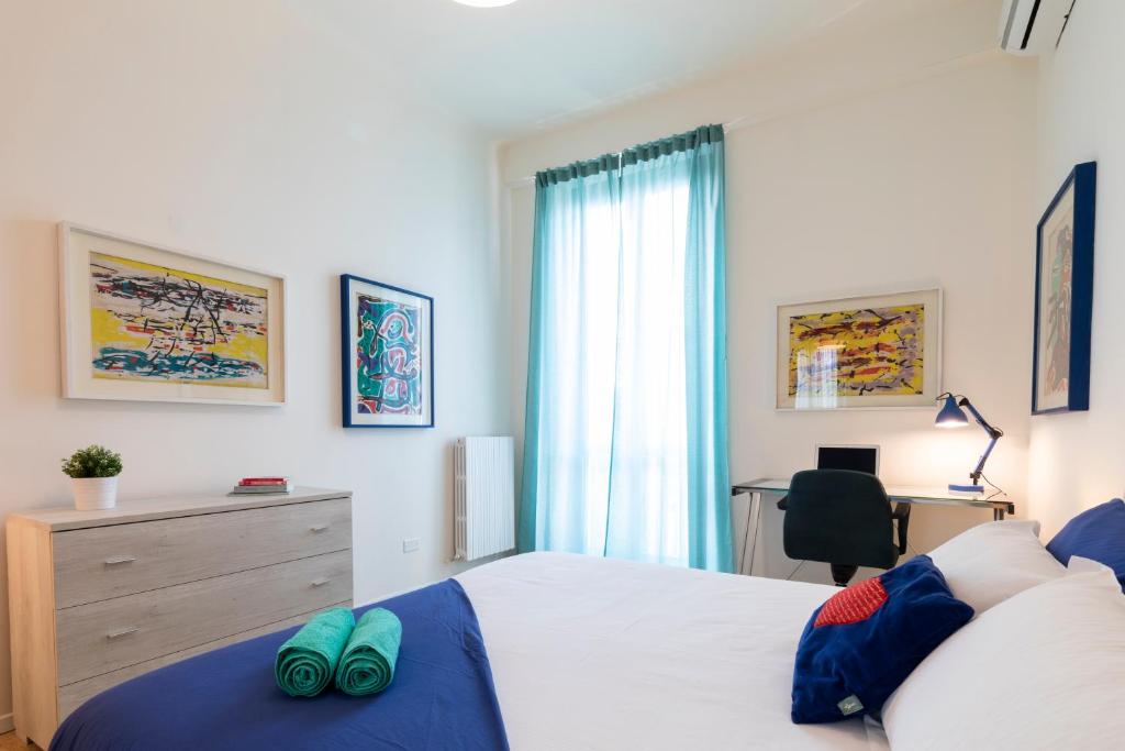 Posteľ alebo postele v izbe v ubytovaní BICOCCA HOME - 2 Bedrooms