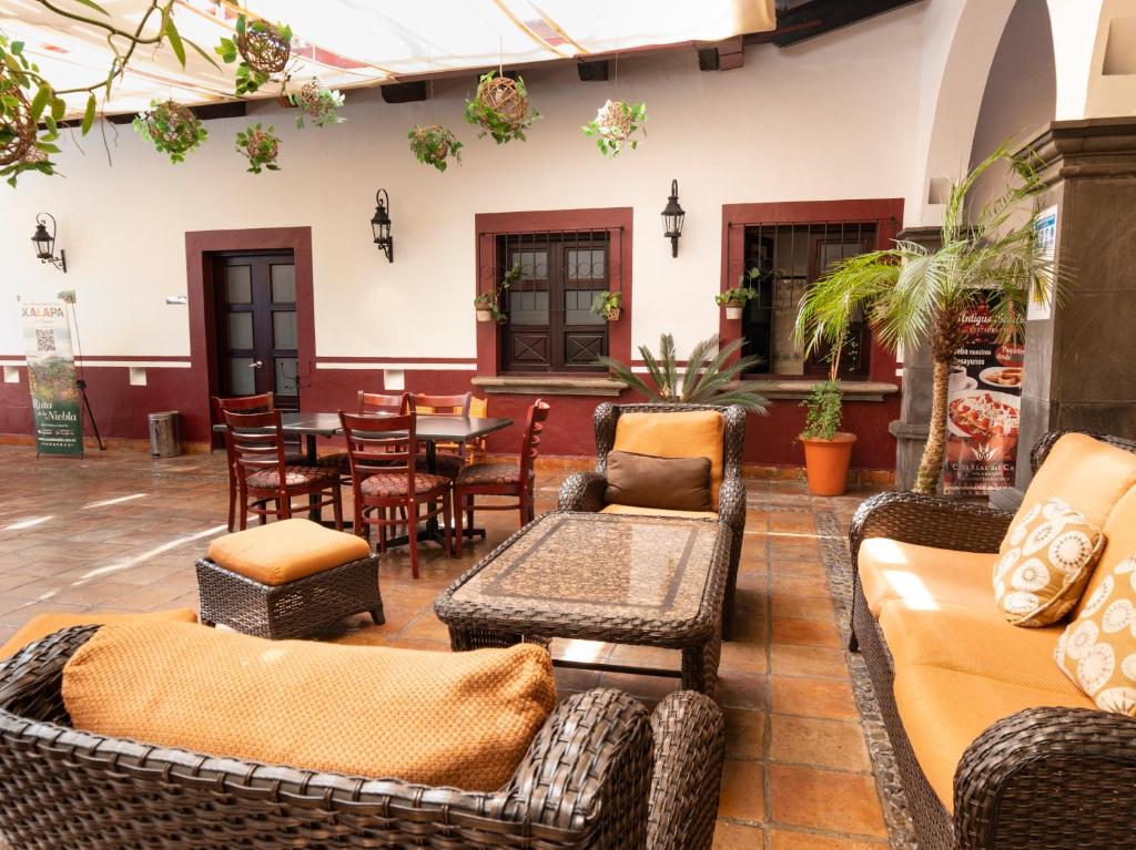 Posezení v ubytování Hotel Casa Real Del Café