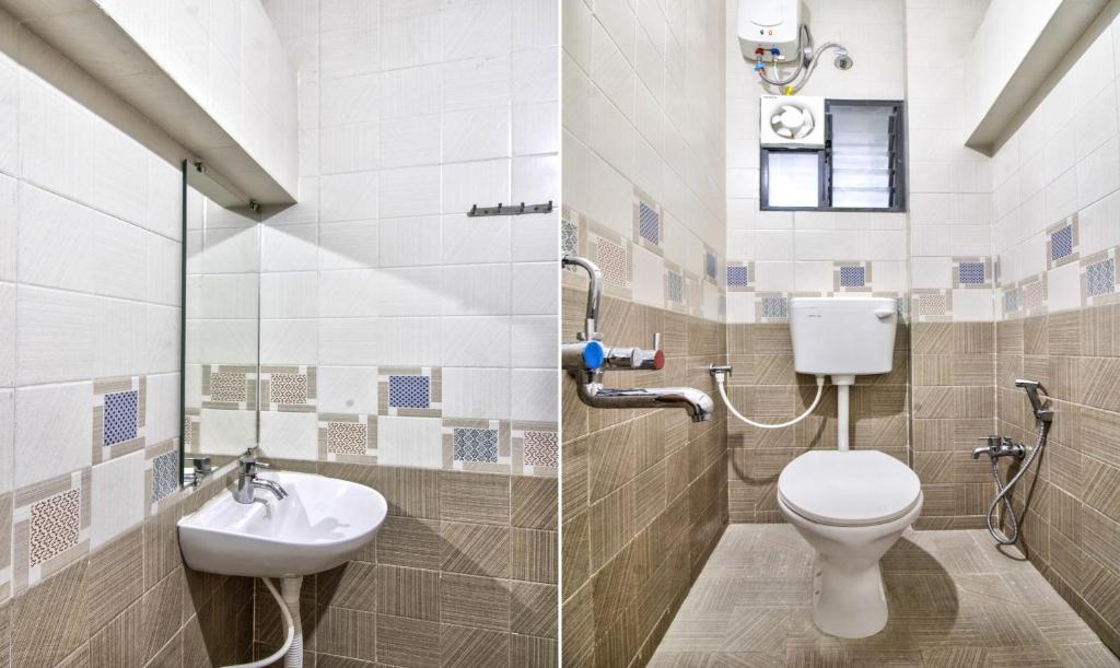 Koupelna v ubytování Itsy Hotels Shri Guru Service Apartment