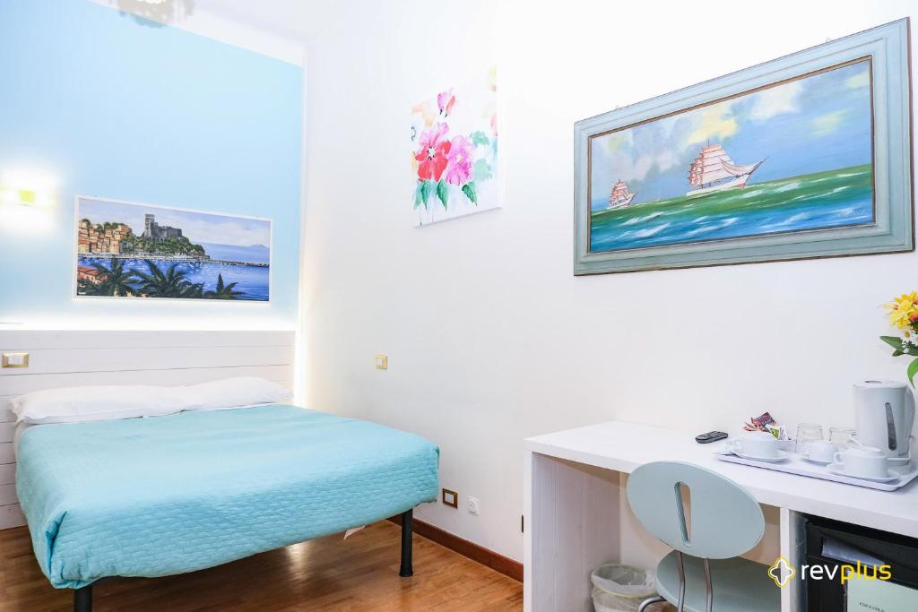 Postel nebo postele na pokoji v ubytování Lia Rooms