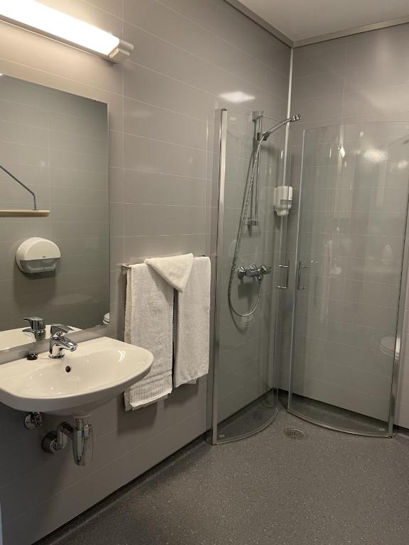 Koupelna v ubytování Fjellfolkets Hus