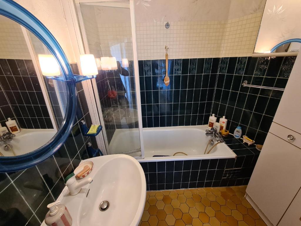 Koupelna v ubytování Appartement vue mer / Carnon Plage