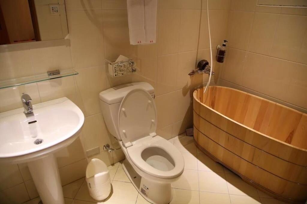 Koupelna v ubytování Tang Chao B&B