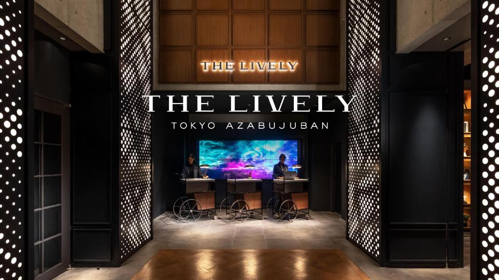 TV a/nebo společenská místnost v ubytování THE LIVELY TOKYO AZABUJUBAN