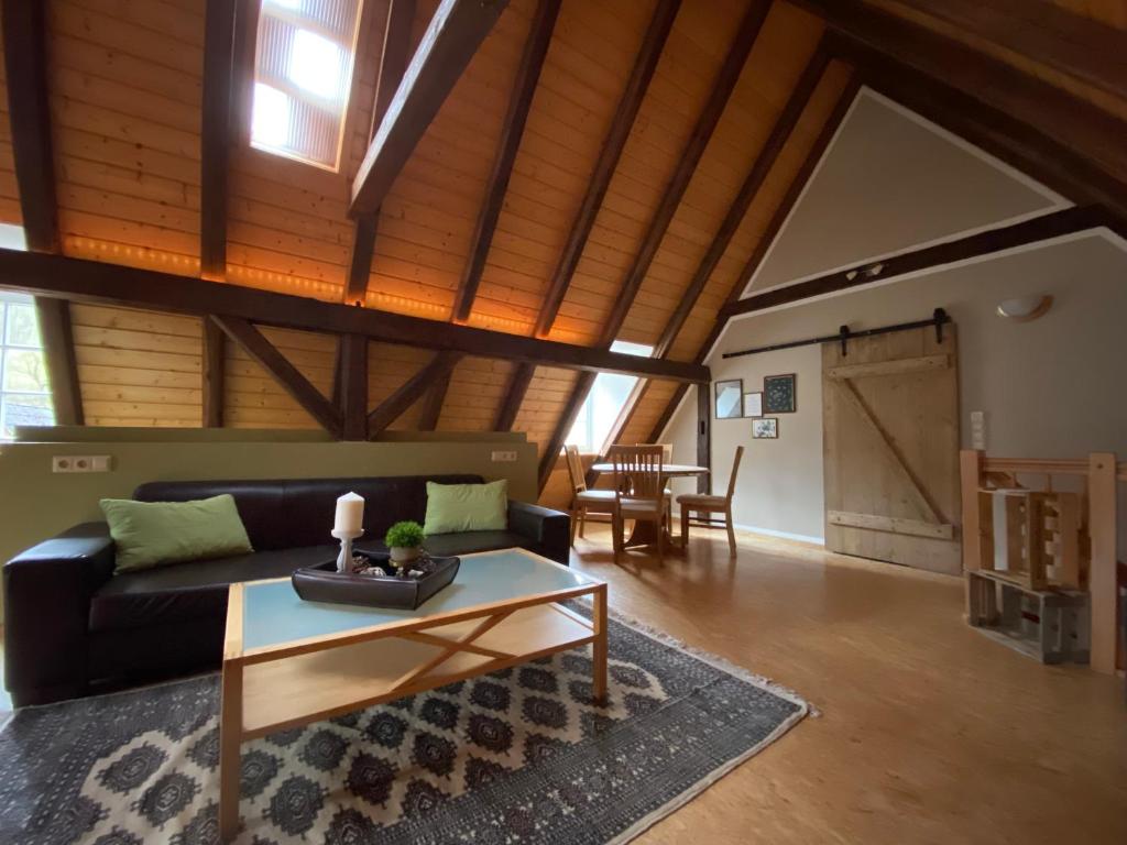 Posezení v ubytování Gasthaus Holdermühle