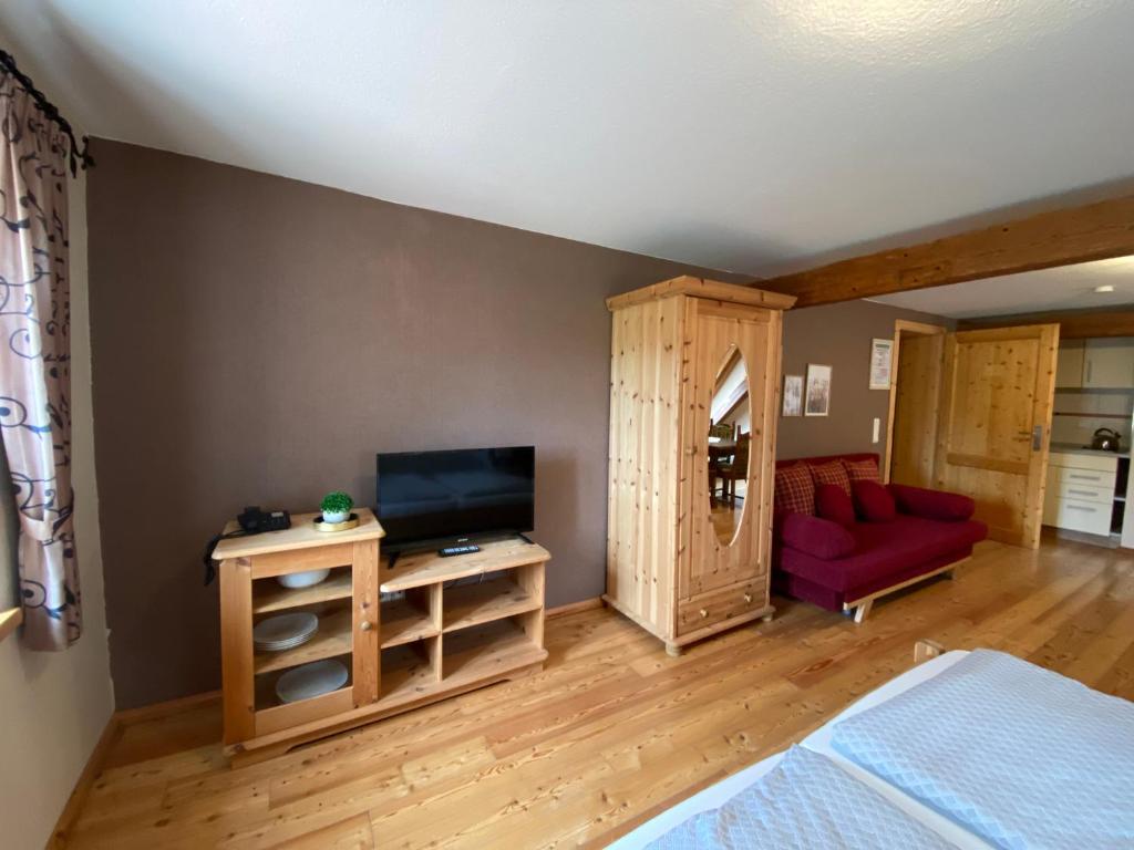Postel nebo postele na pokoji v ubytování Gasthaus Holdermühle
