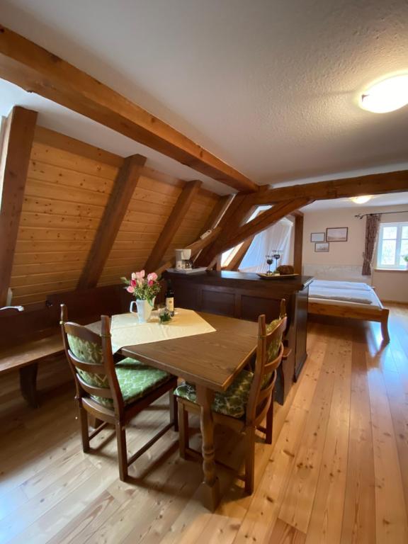 Posezení v ubytování Gasthaus Holdermühle