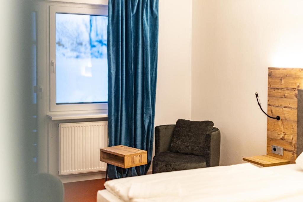 Postel nebo postele na pokoji v ubytování Am Ochsenkopf