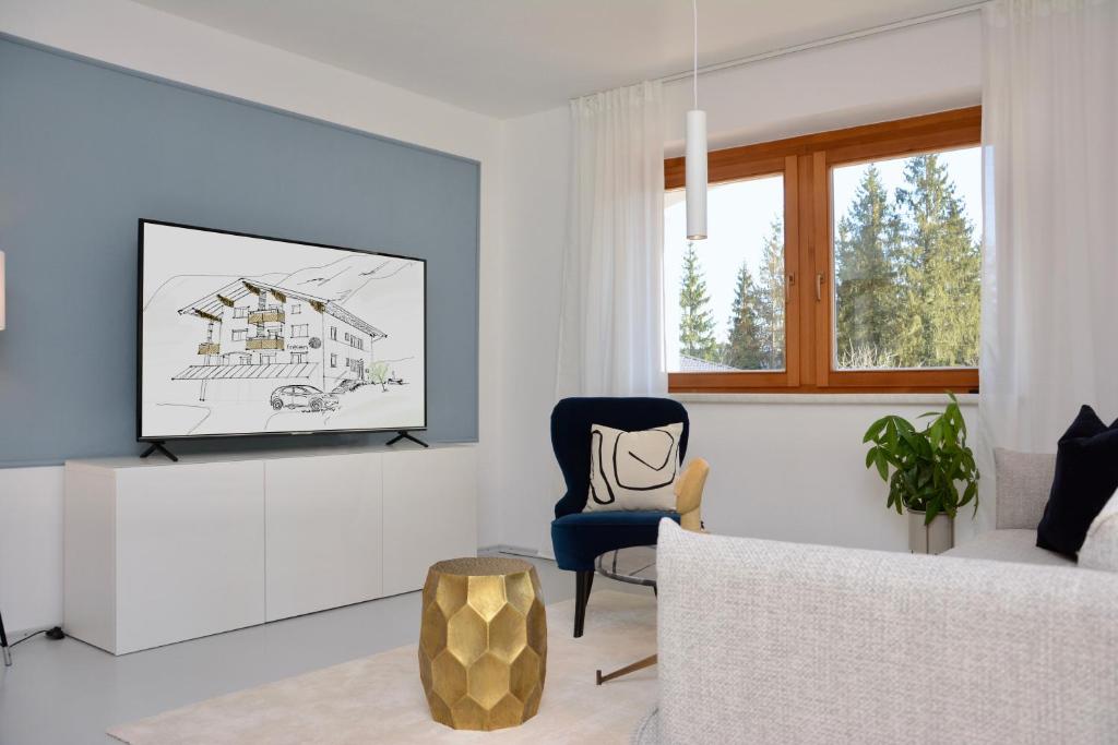 Posezení v ubytování Freien Living Angerberg
