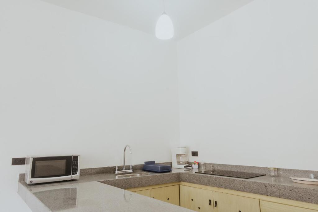 Kuchyň nebo kuchyňský kout v ubytování Villas Colón 18