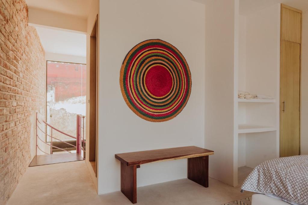 Postel nebo postele na pokoji v ubytování Villas Colón 18