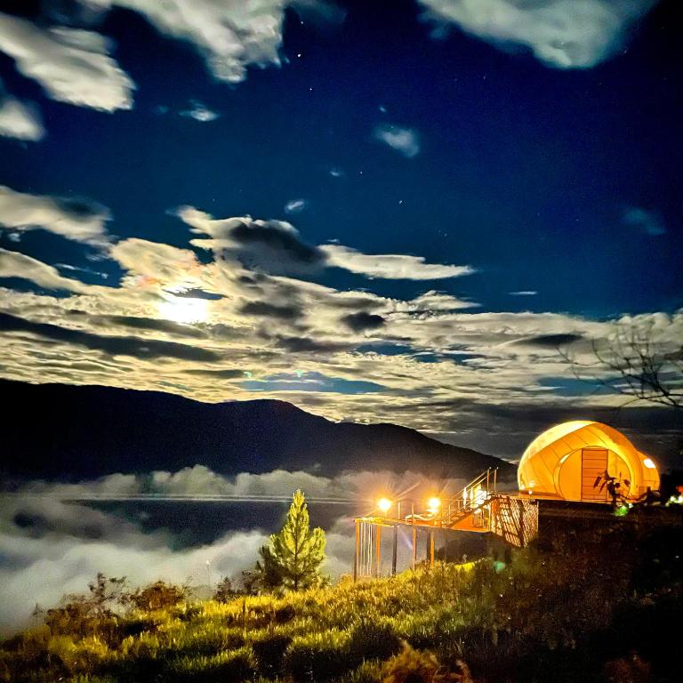 Příroda nedaleko luxury tent
