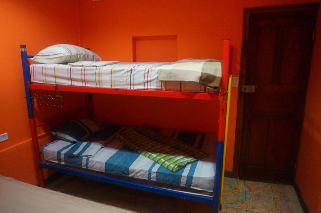 Postel nebo postele na pokoji v ubytování Coral Reef Surf Hostel and Camp