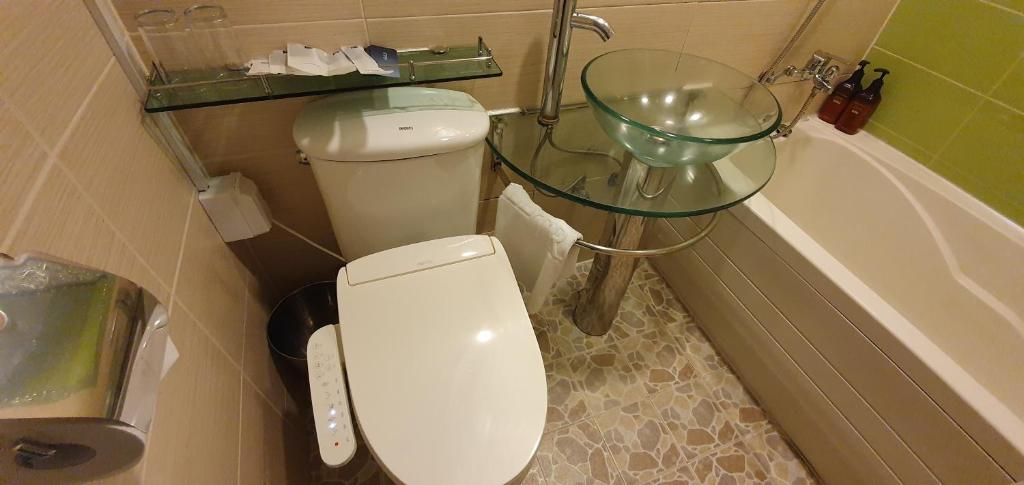 Koupelna v ubytování Appletree Hotel Pohang