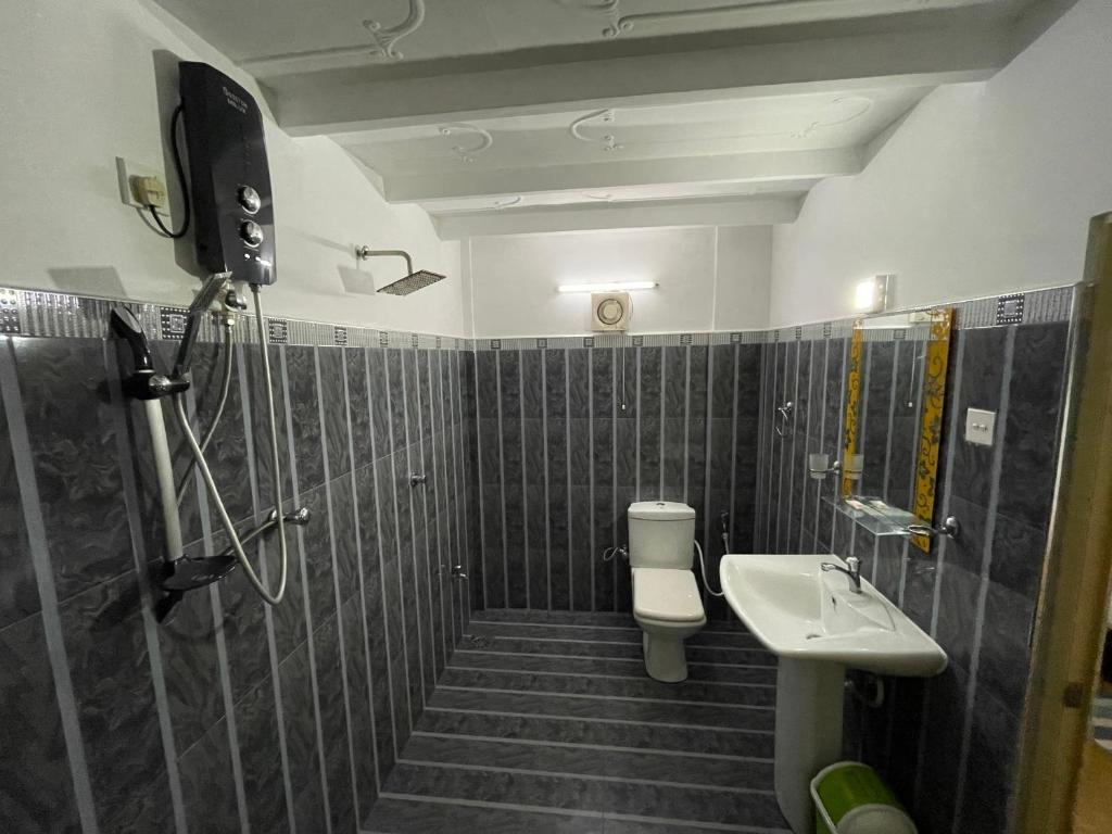 Koupelna v ubytování Hotel Gala Addara