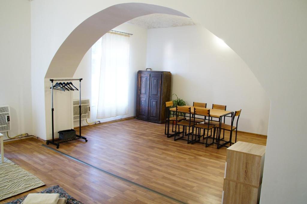 Kuchyň nebo kuchyňský kout v ubytování Apartment Porta