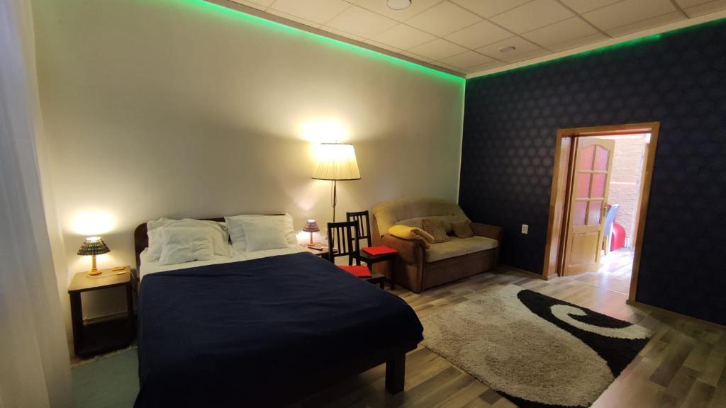 Postel nebo postele na pokoji v ubytování Cluj Center