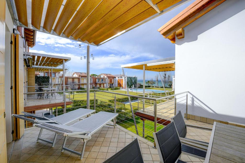 Balkon lub taras w obiekcie Borgo Gasparina Family Apartments