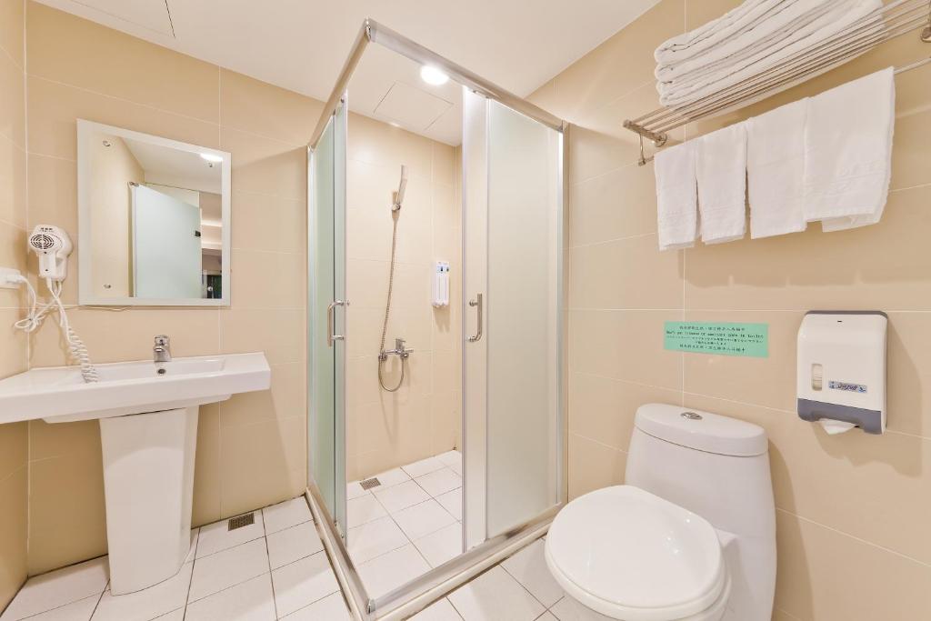 Koupelna v ubytování Hotel 6 - Ximen