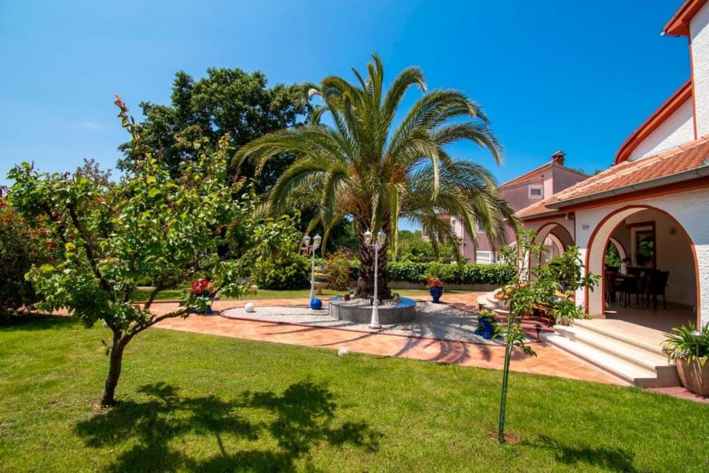 Vonkajšia záhrada v ubytovaní Villa Vallis Aurea for max 10 Persons with pool Kukci Poreč