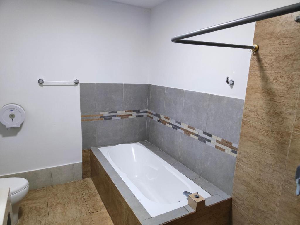 Koupelna v ubytování Hotel Punta Azul