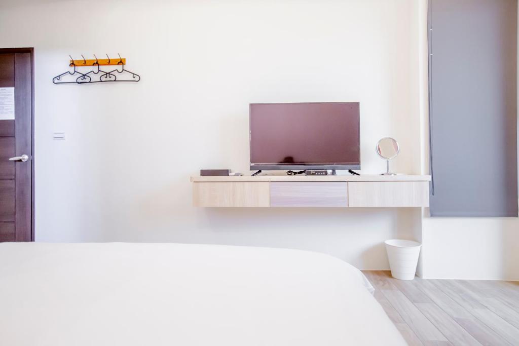 TV a/nebo společenská místnost v ubytování WOW Penghu Homestay