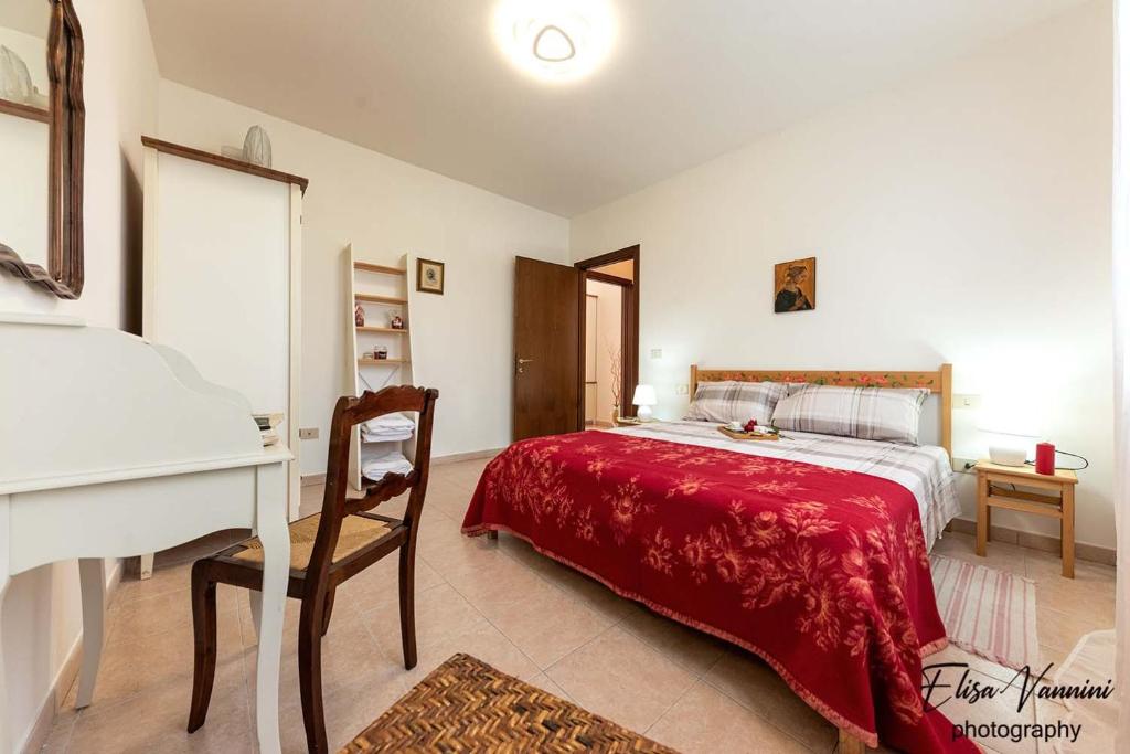 Posteľ alebo postele v izbe v ubytovaní Casa Il Melograno