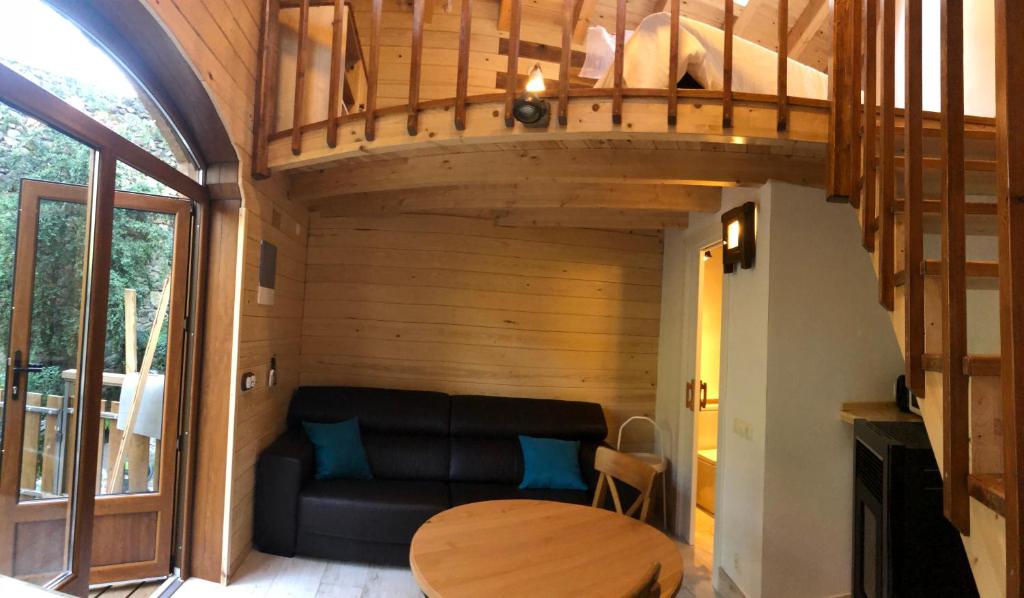 Posedenie v ubytovaní La cabana - Els Apartaments del bosc