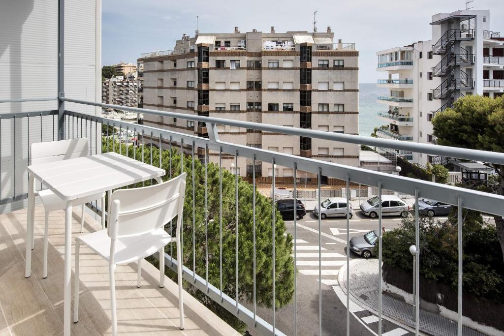 Balkón nebo terasa v ubytování Seaborn Salou