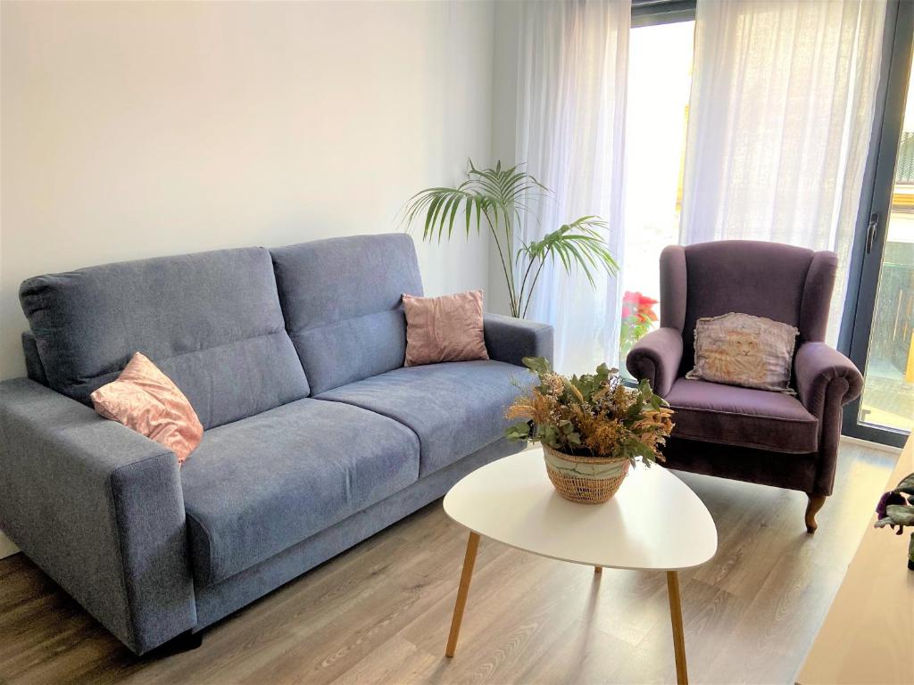 Χώρος καθιστικού στο Casa Jazmín