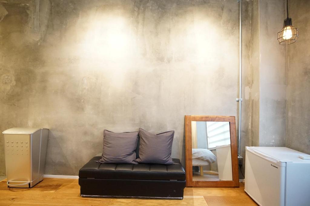 Posezení v ubytování soco rooms