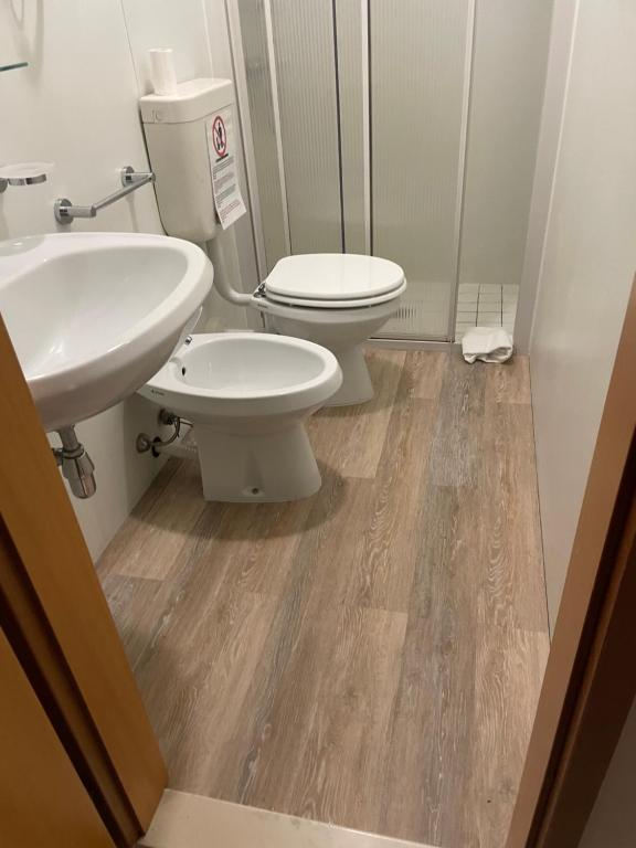 Koupelna v ubytování Domus La Foce Hotel