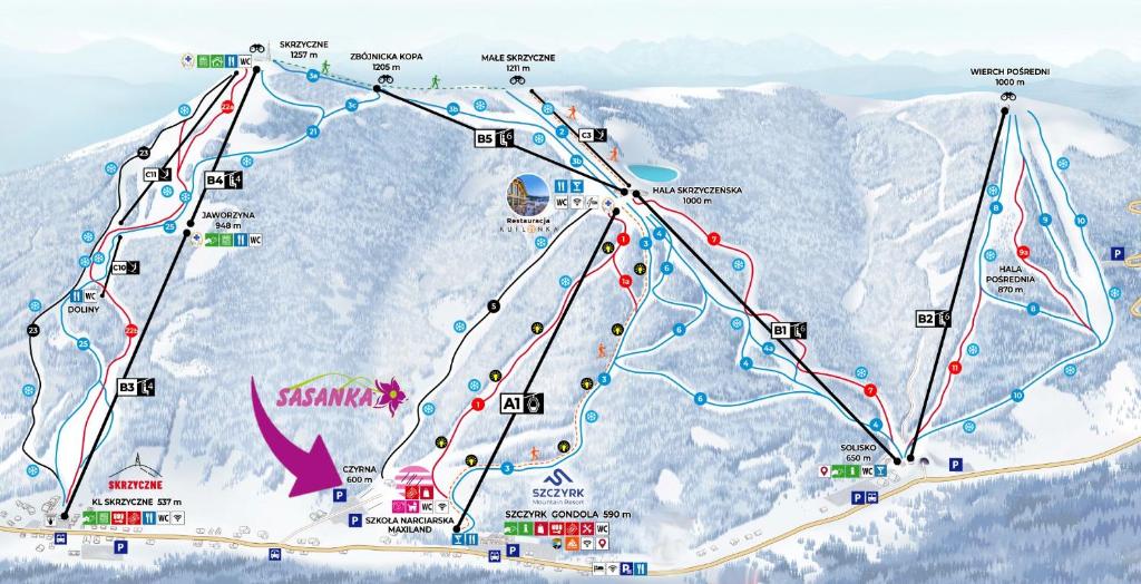 Příroda nedaleko bed and breakfast