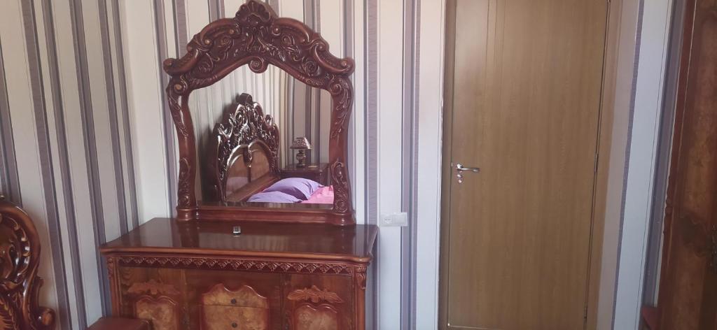 Postel nebo postele na pokoji v ubytování GEO Vake Guest House