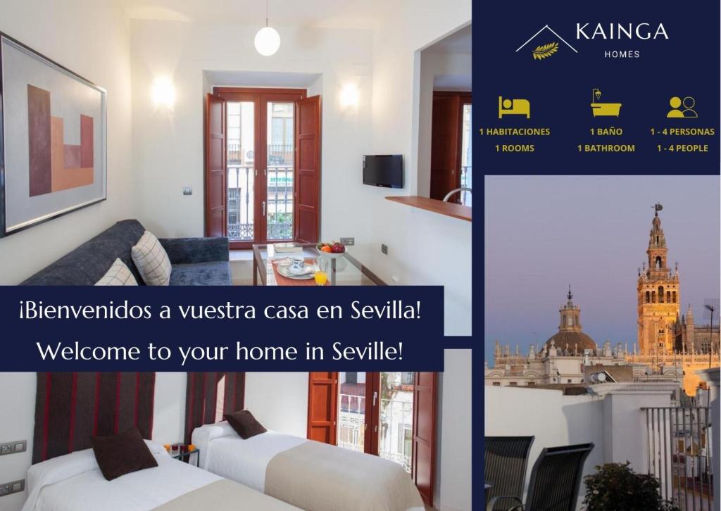 Televízia a/alebo spoločenská miestnosť v ubytovaní Apartamento Puerta del Arenal - Kainga Homes