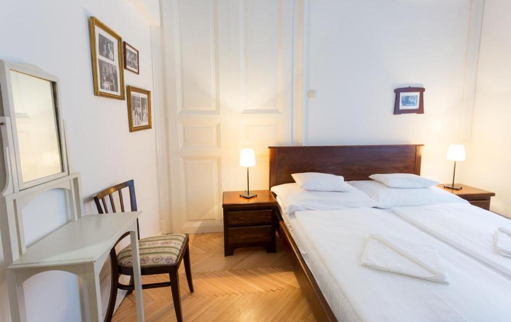 Postel nebo postele na pokoji v ubytování A10-Budapest Center Aparthotel
