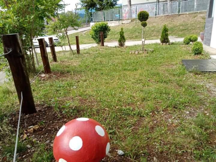 Aed väljaspool majutusasutust Apartman Oreol