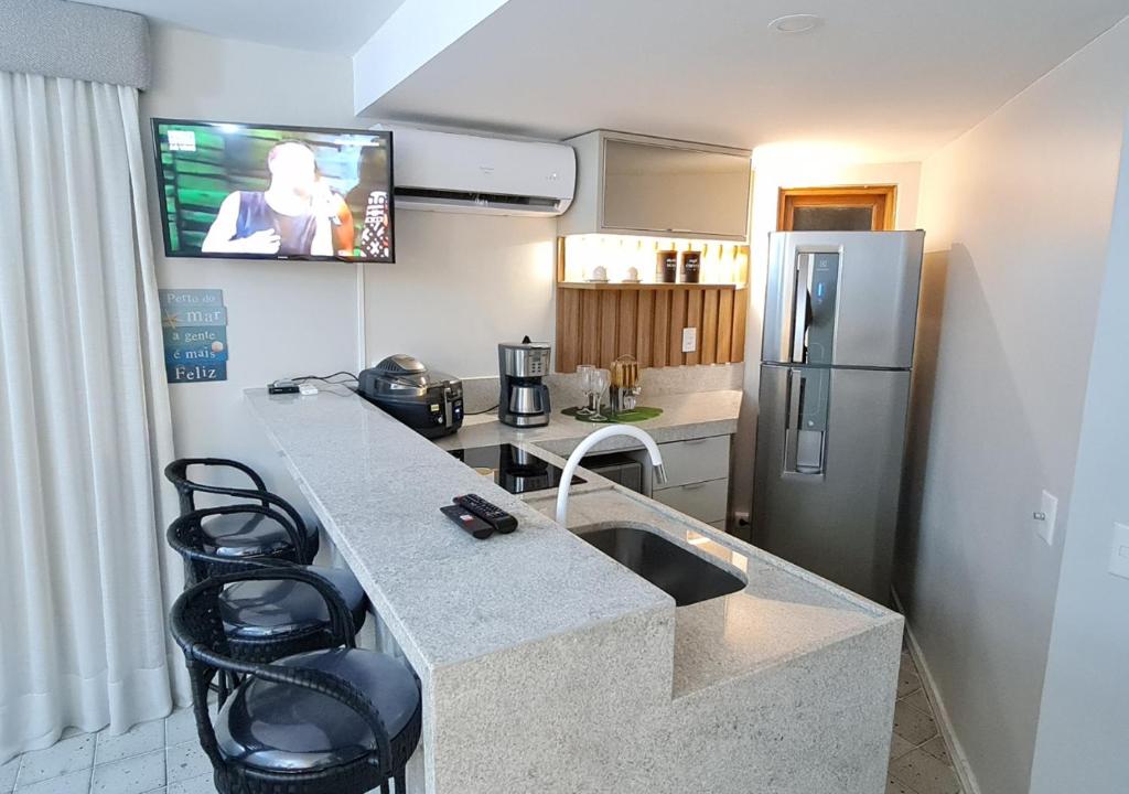 Kuchyň nebo kuchyňský kout v ubytování JATIÚCA SUITES RESORT - Flat FRENTE MAR