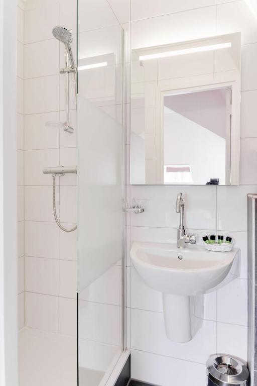 Koupelna v ubytování Hotel Pauw