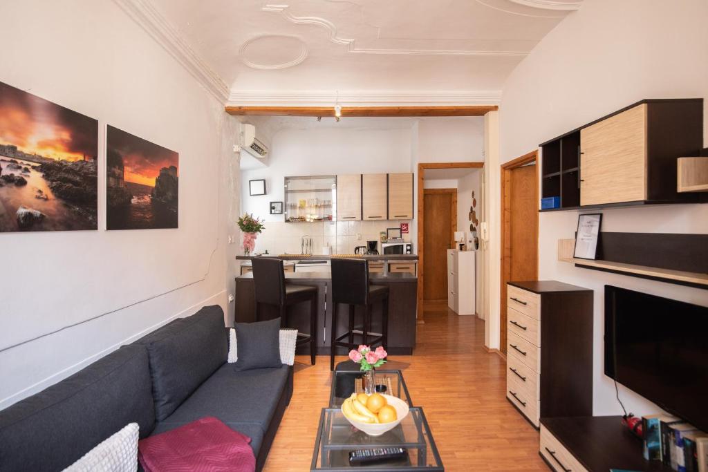 Kuchyň nebo kuchyňský kout v ubytování Apartment Mari