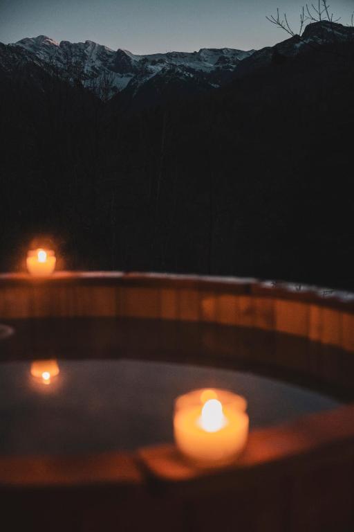 Nespecifikovaný výhled na hory nebo výhled na hory při pohledu z bed and breakfast
